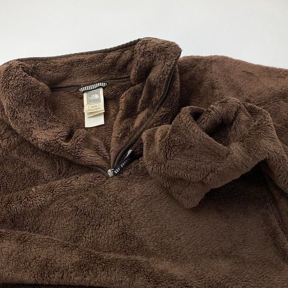 Vintage The North Face Soft Fleece Brown Medium. - Picture 4 of 4